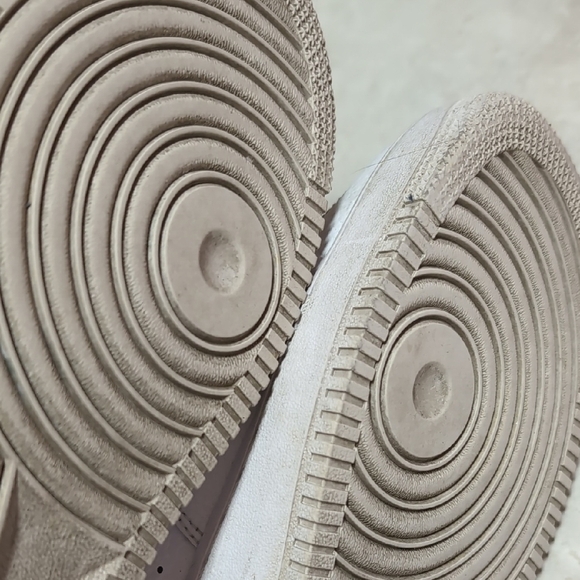 Nike Air Force 1 White and Black Sneakers - Picture 7 of 8